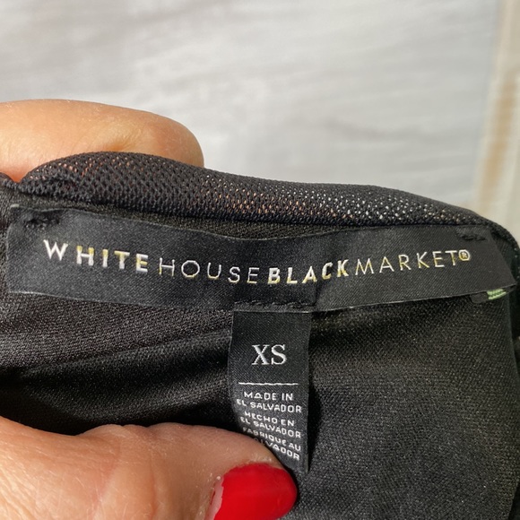 White House Black Market Cutout-back tee black Size XSmall - Picture 6 of 8